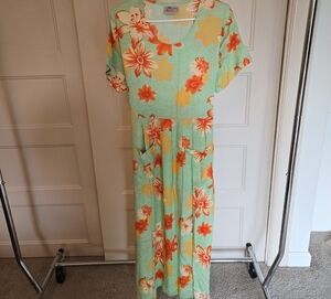 Vintage Floral Maxi Dress